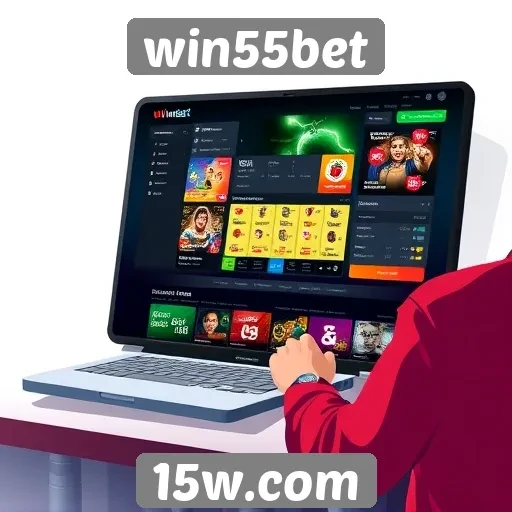 interface do win55bet é intuitiva e fácil de usar